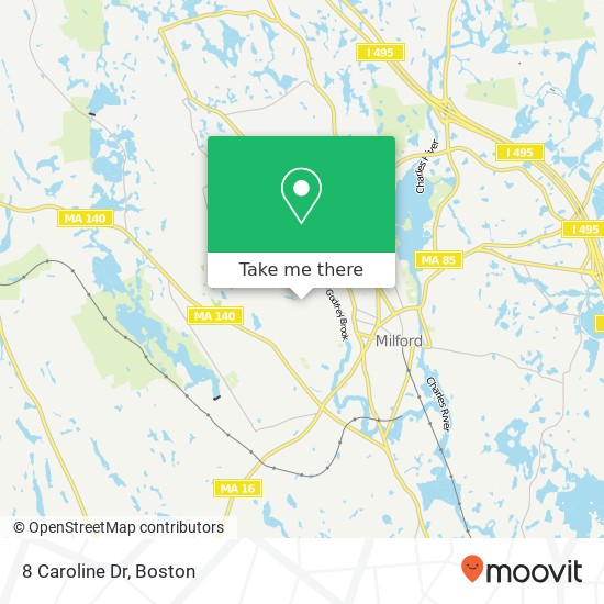 8 Caroline Dr map