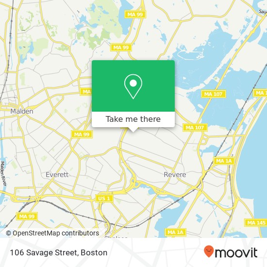 Mapa de 106 Savage Street