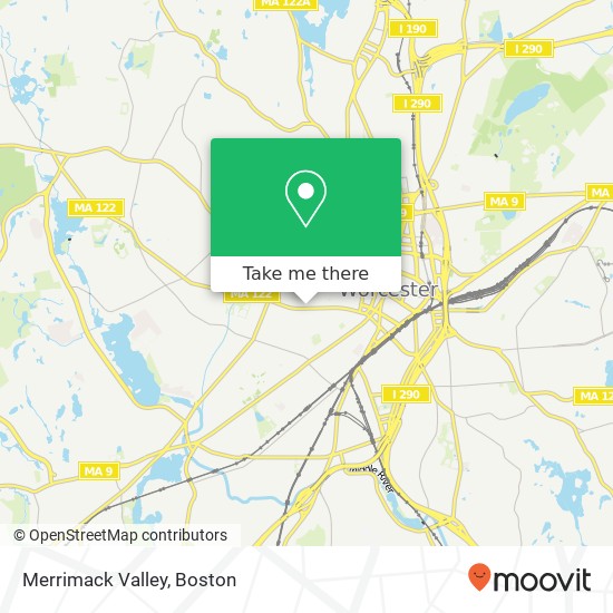 Mapa de Merrimack Valley