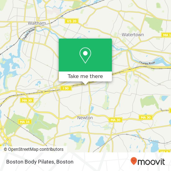 Mapa de Boston Body Pilates