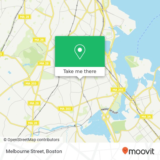 Melbourne Street map