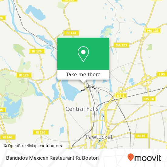 Bandidos Mexican Restaurant Ri, 88 Broad St Cumberland, RI 02864 map