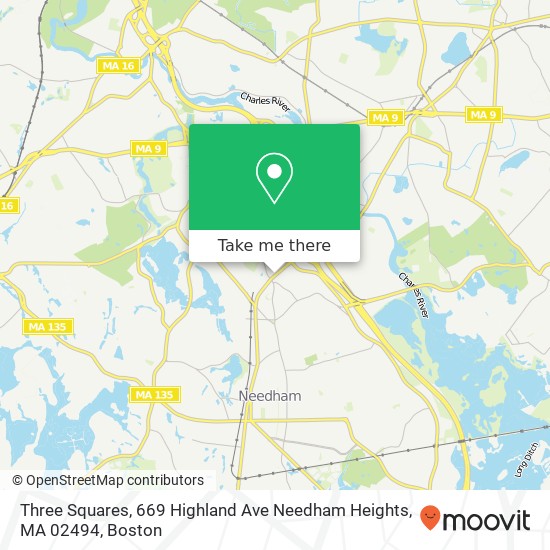 Three Squares, 669 Highland Ave Needham Heights, MA 02494 map