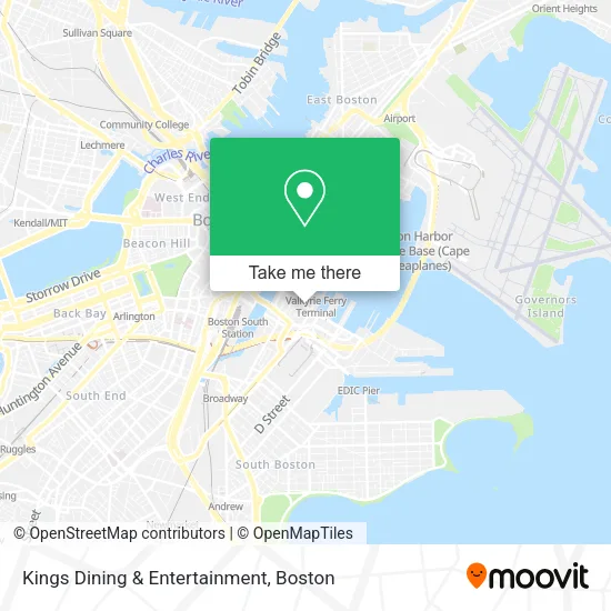 Mapa de Kings Dining & Entertainment
