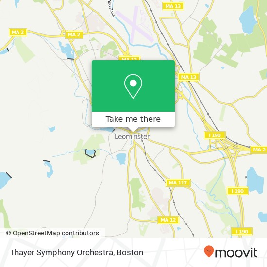 Mapa de Thayer Symphony Orchestra