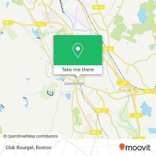 Club Bourget map