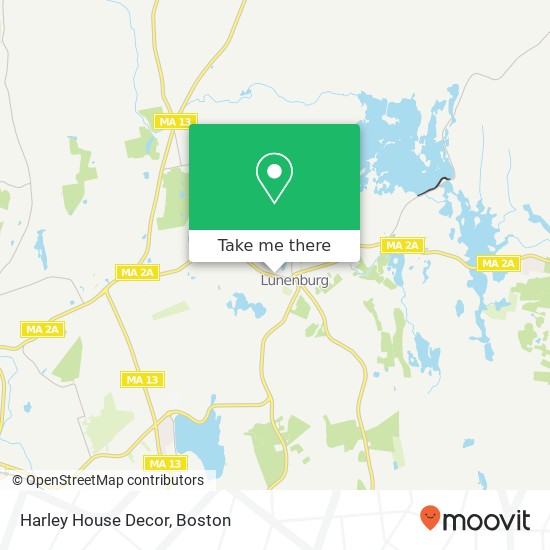 Mapa de Harley House Decor, 909 Massachusetts Ave Lunenburg, MA 01462