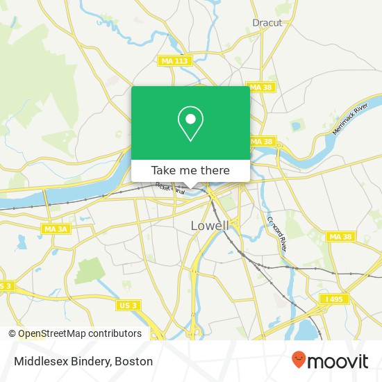 Mapa de Middlesex Bindery