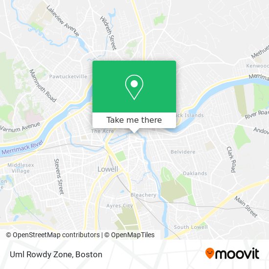 Uml Rowdy Zone map
