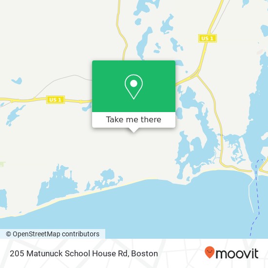 Mapa de 205 Matunuck School House Rd