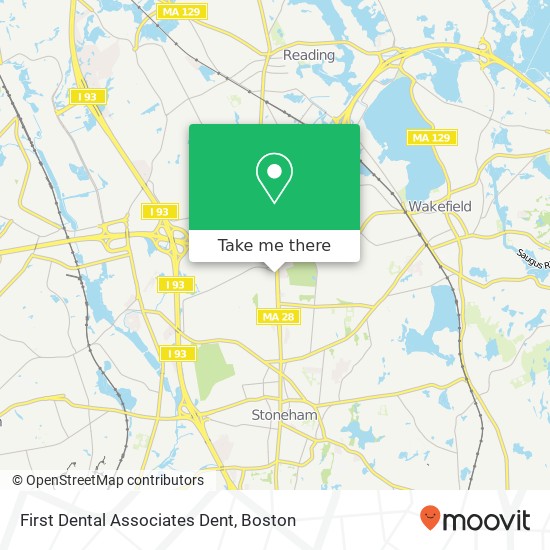 Mapa de First Dental Associates Dent