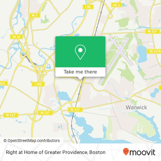Right at Home of Greater Providence map