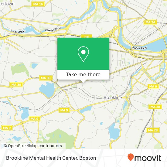 Brookline Mental Health Center map