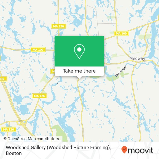 Mapa de Woodshed Gallery (Woodshed Picture Framing)