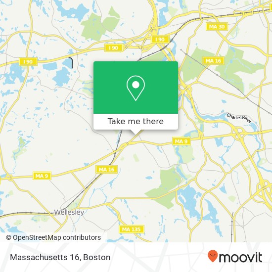 Massachusetts 16 map