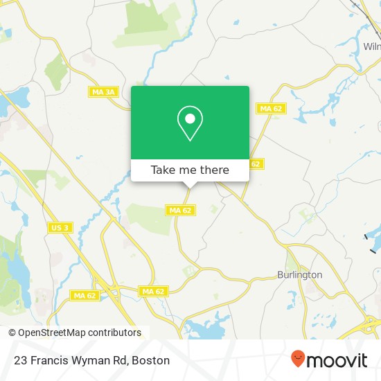 23 Francis Wyman Rd map