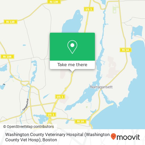 Washington County Veterinary Hospital (Washington County Vet Hosp) map