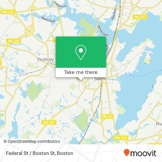 Federal St / Boston St map
