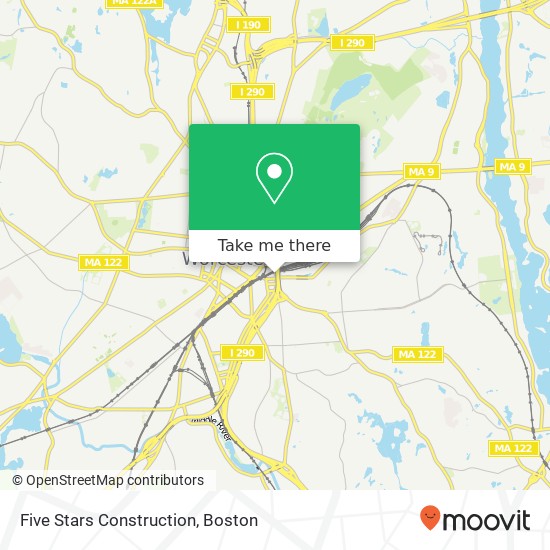 Five Stars Construction map