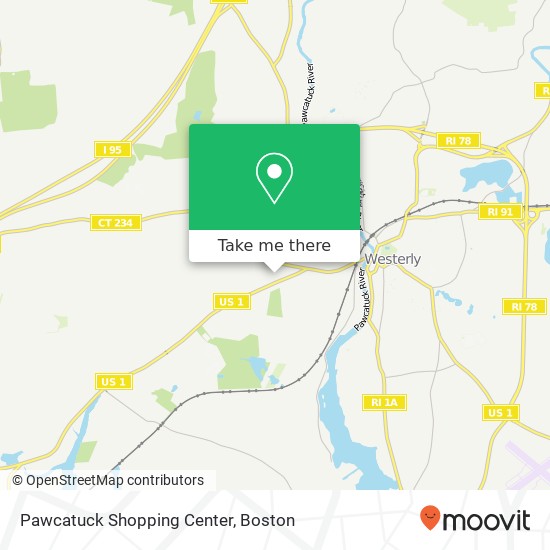 Mapa de Pawcatuck Shopping Center