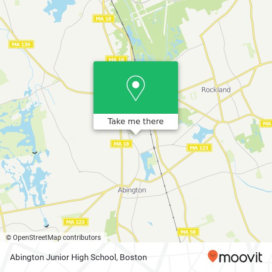 Abington Junior High School map