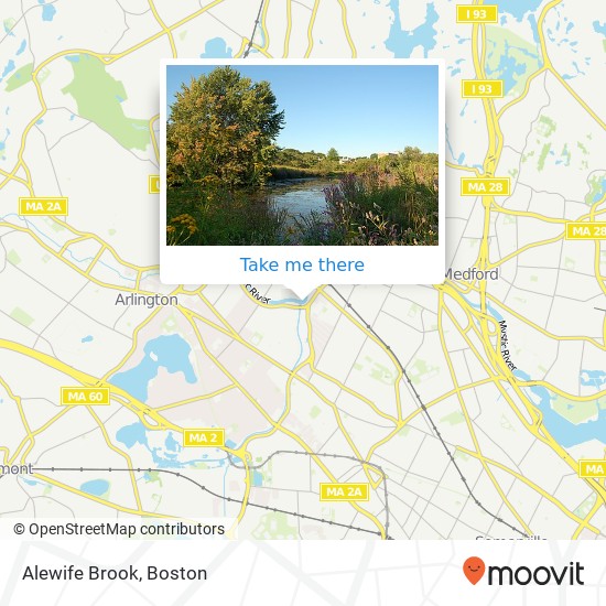 Mapa de Alewife Brook