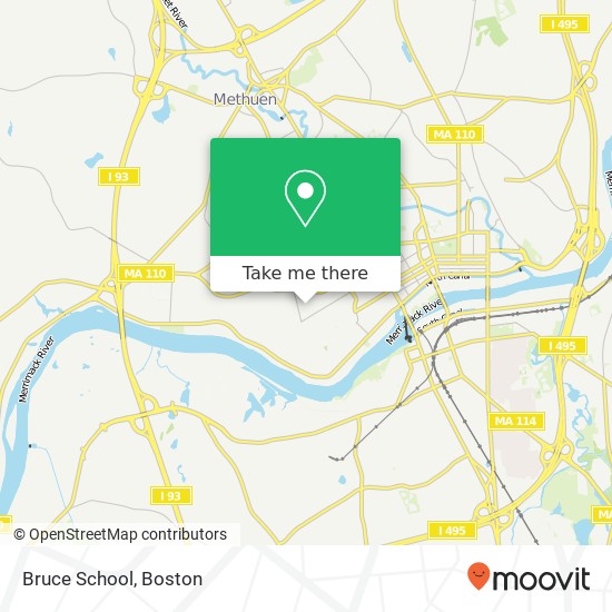 Bruce School map