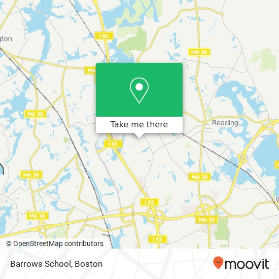 Barrows School map