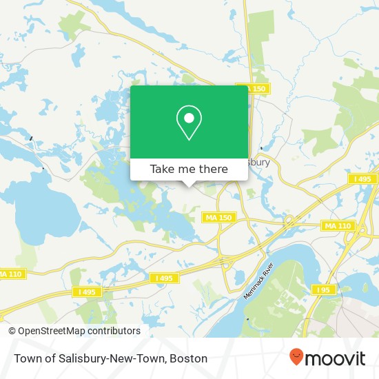 Mapa de Town of Salisbury-New-Town