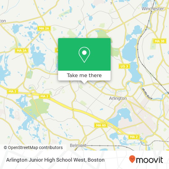 Mapa de Arlington Junior High School West