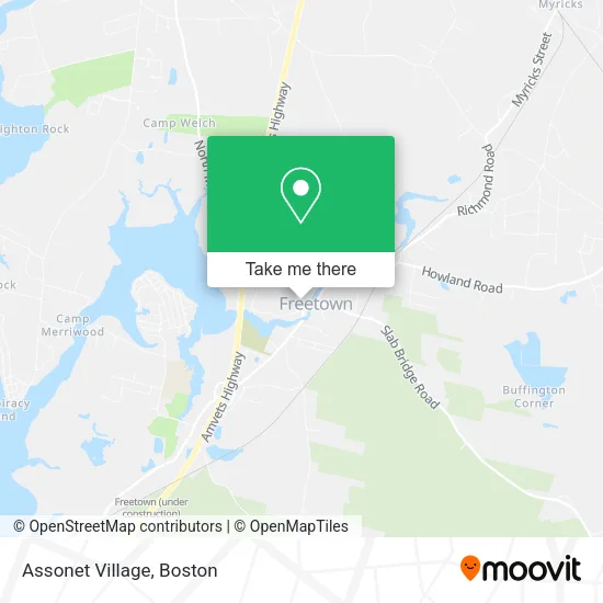 Mapa de Assonet Village