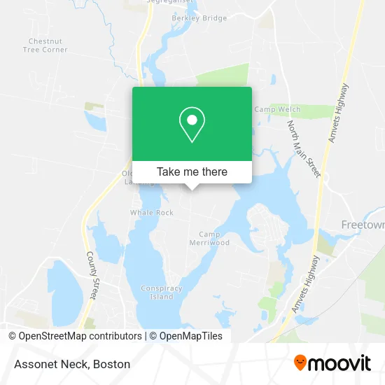 Assonet Neck map