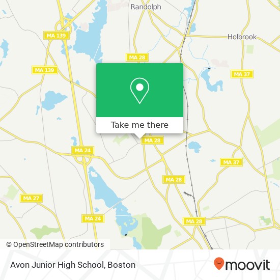 Mapa de Avon Junior High School