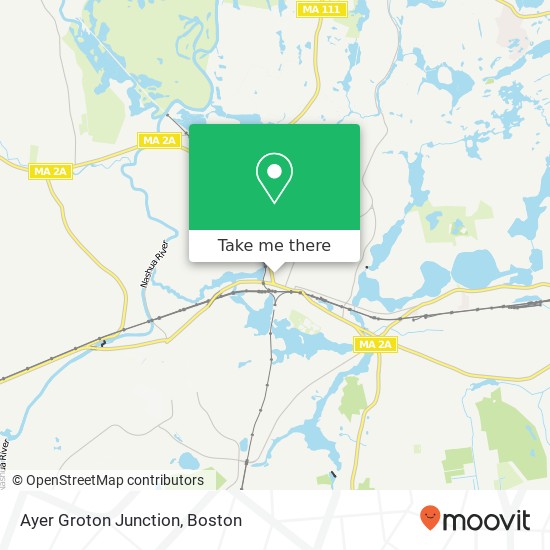Mapa de Ayer Groton Junction