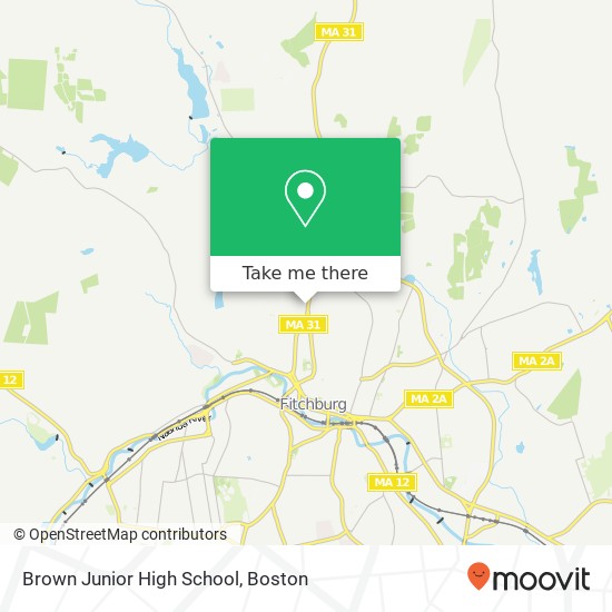 Mapa de Brown Junior High School