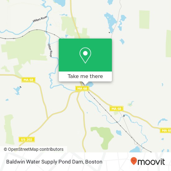 Baldwin Water Supply Pond Dam map