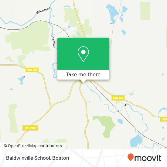 Baldwinville School map