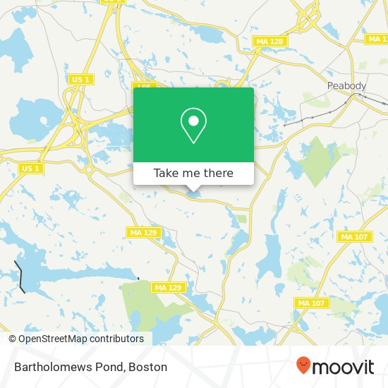 Bartholomews Pond map