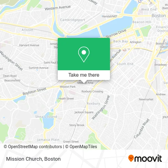 Mission Church map