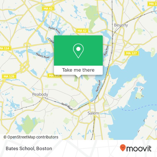 Mapa de Bates School