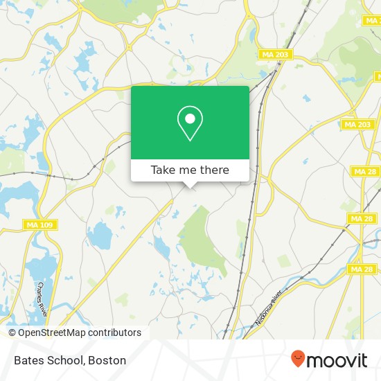 Mapa de Bates School