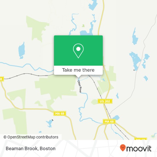 Beaman Brook map