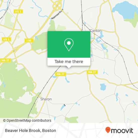 Beaver Hole Brook map