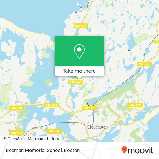 Beeman Memorial School map