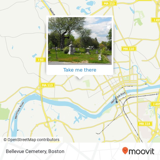 Mapa de Bellevue Cemetery