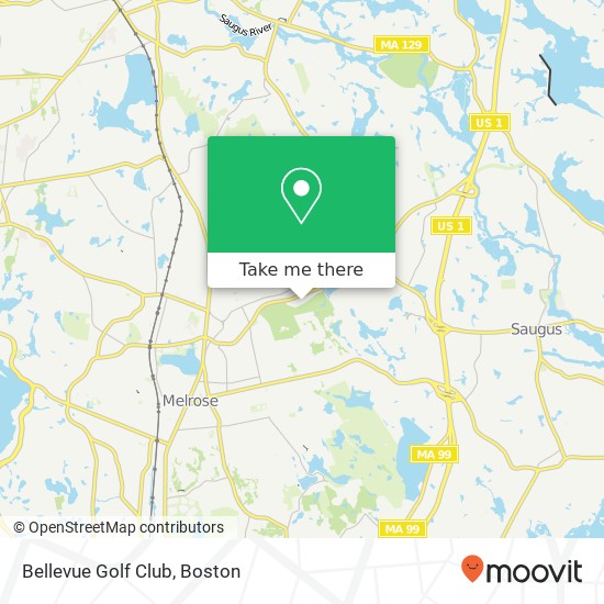 Mapa de Bellevue Golf Club