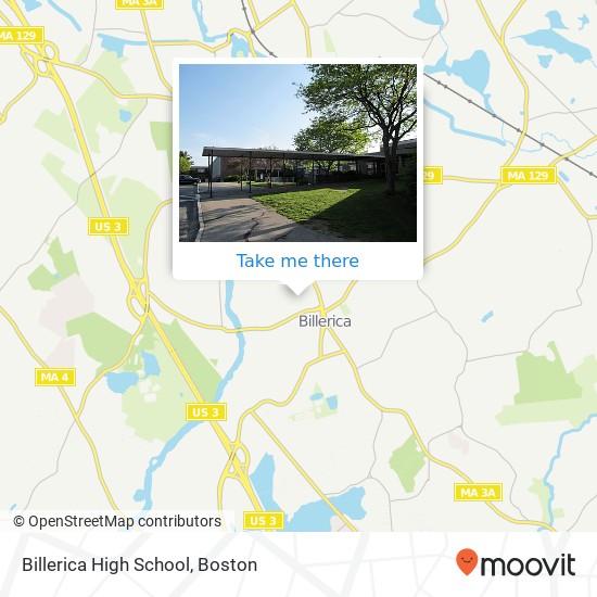 Billerica High School map