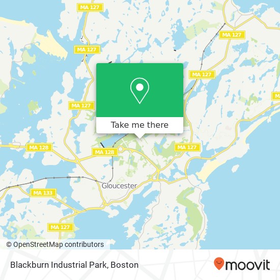 Mapa de Blackburn Industrial Park