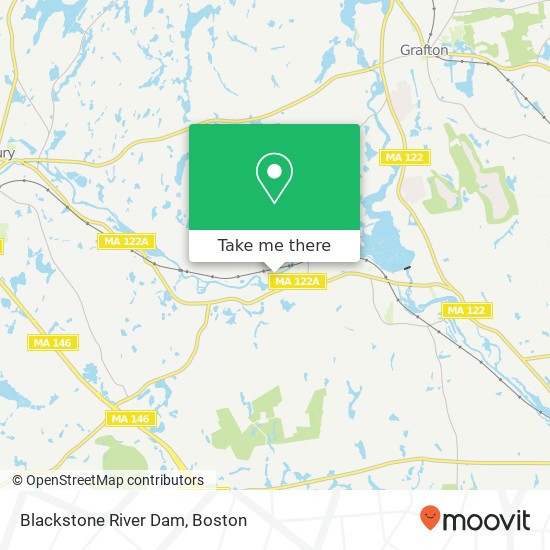 Blackstone River Dam map