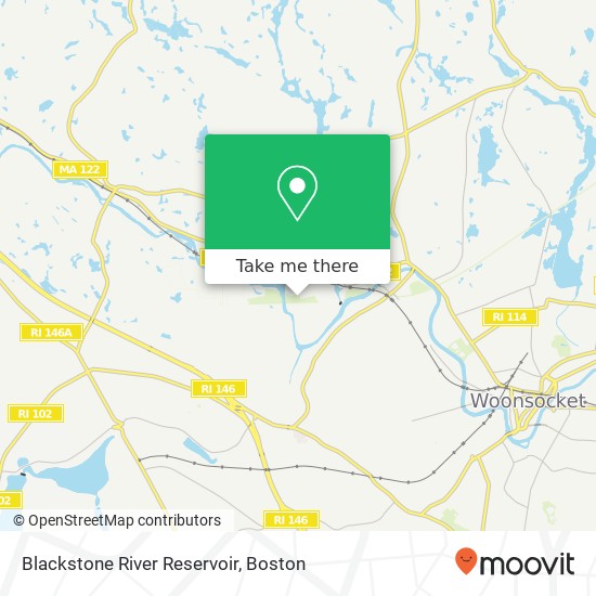 Mapa de Blackstone River Reservoir